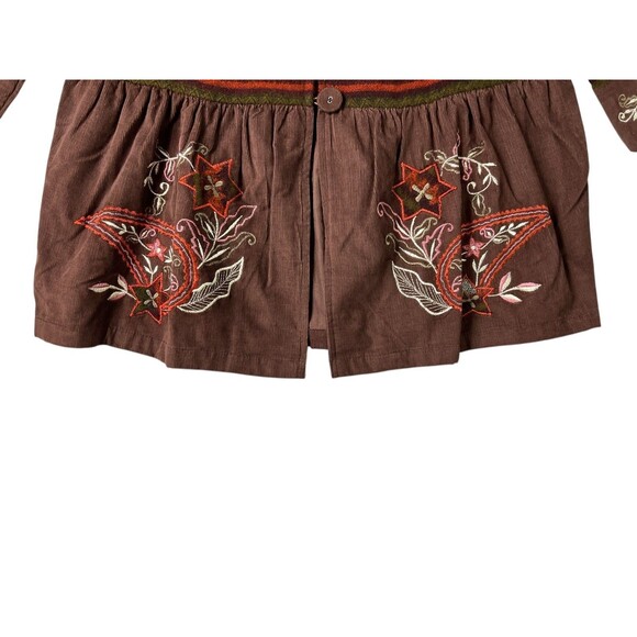 BFA Classics Mixed Media Cardigan  Size MP  Embroidered Wool Blend Sweater - Picture 5 of 7